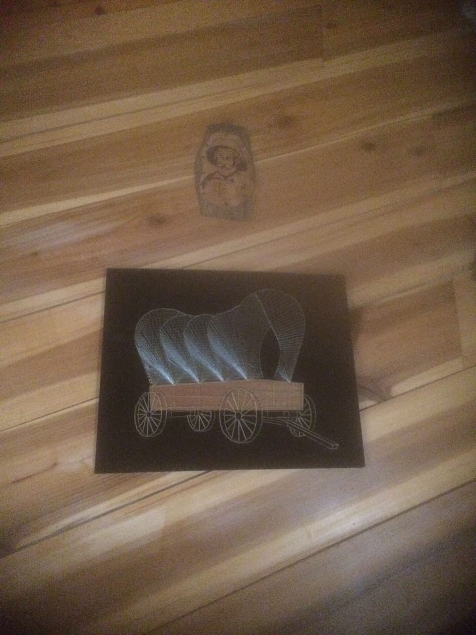 Tulip poplar wood logged from the ranch. 