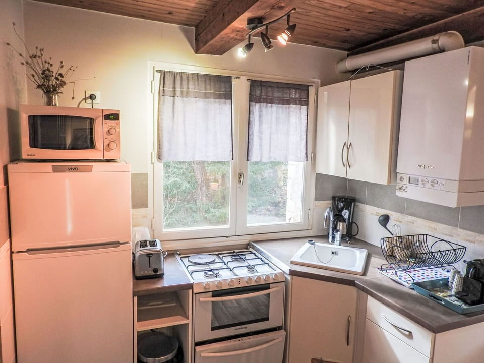 Kitchen Appliance, Kitchen, Major Appliance, Countertop, Kitchen Stove, Home Appliance, Cabinetry, Furniture, Stove, Wood