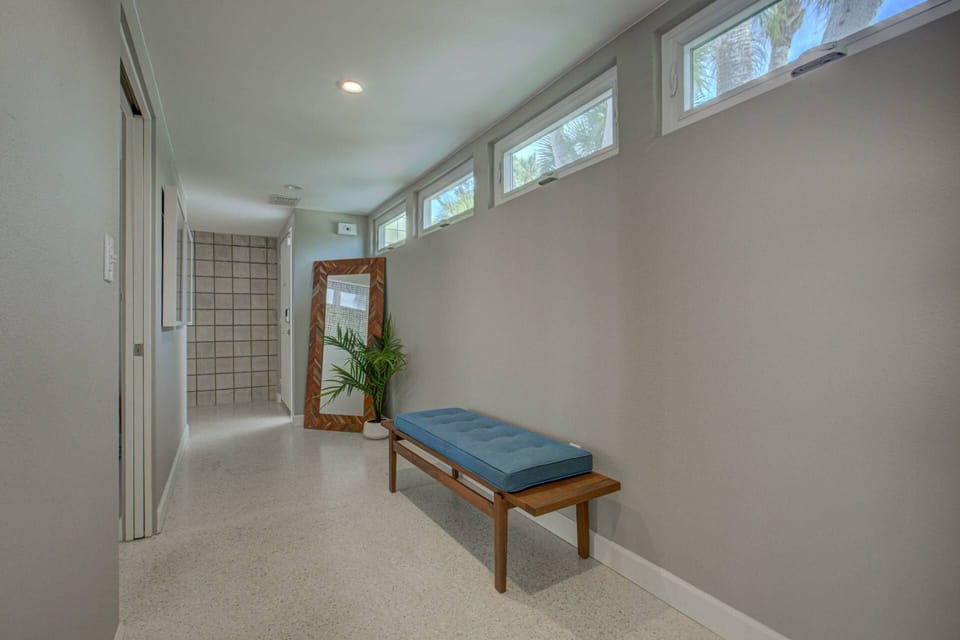 Hallway with the bedrooms and baths