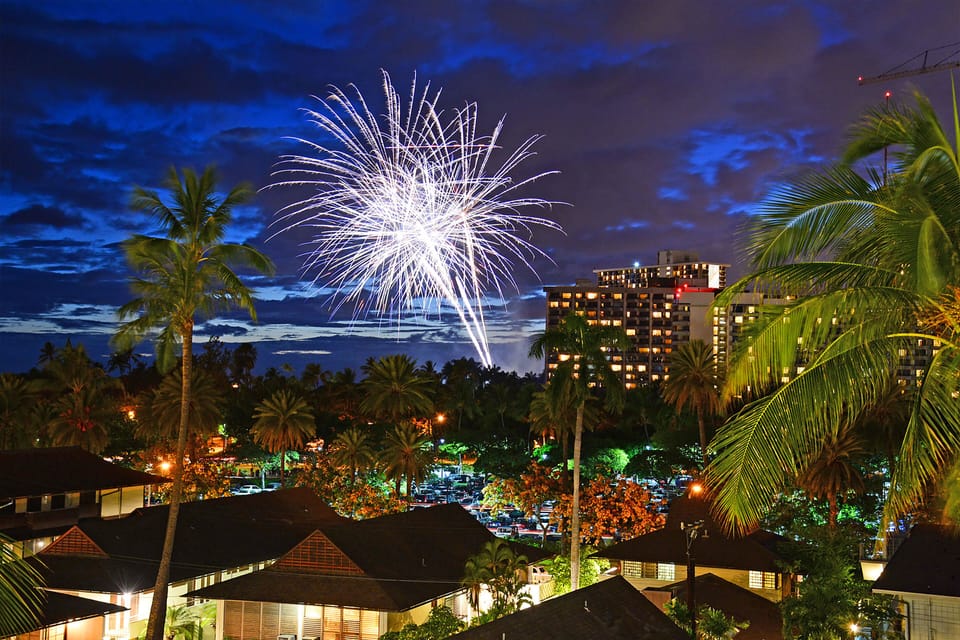 Friday night fireworks from Regency on Beachwalk