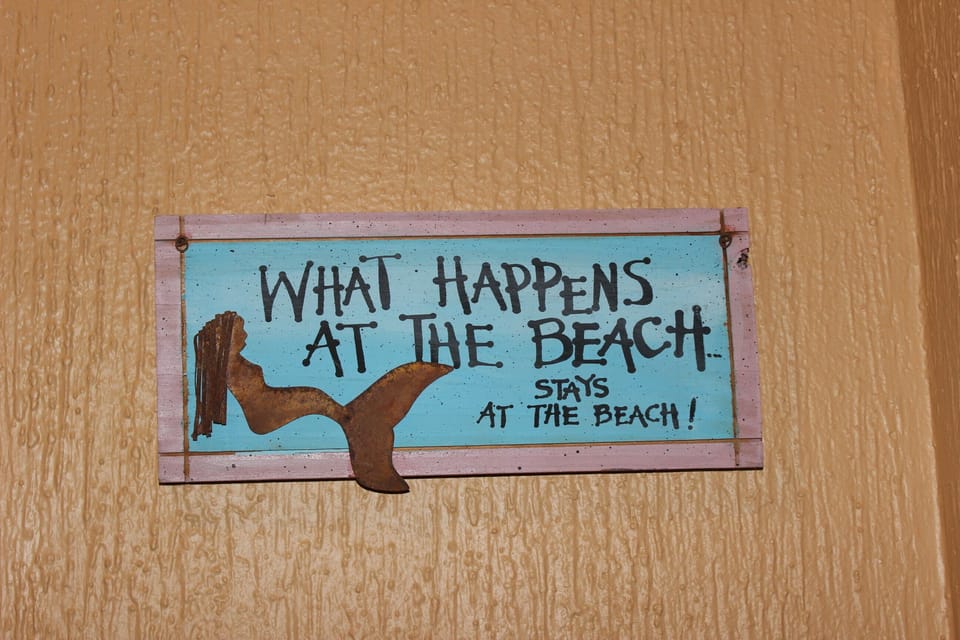 what happens at the beach...