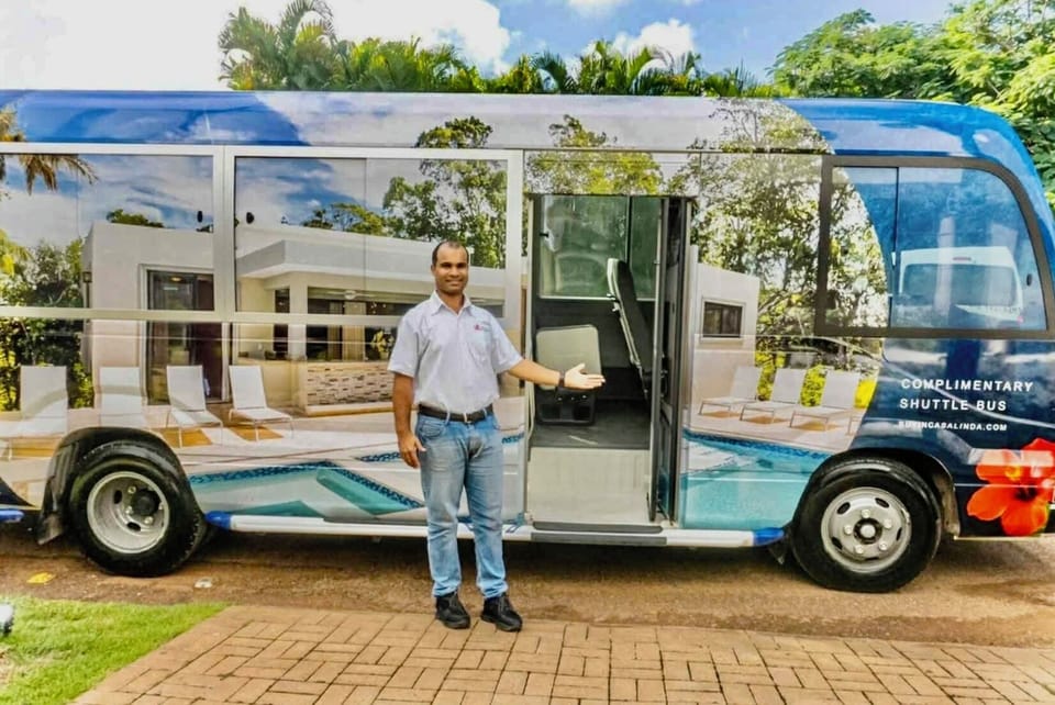 Casa Linda offers complimentary shuttle several times a day 7 days a week