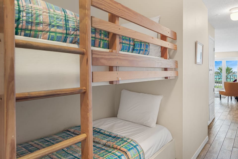 Built-in bunks give the kids a fun space of their own.