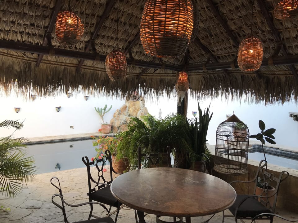 Covered outdoor dining