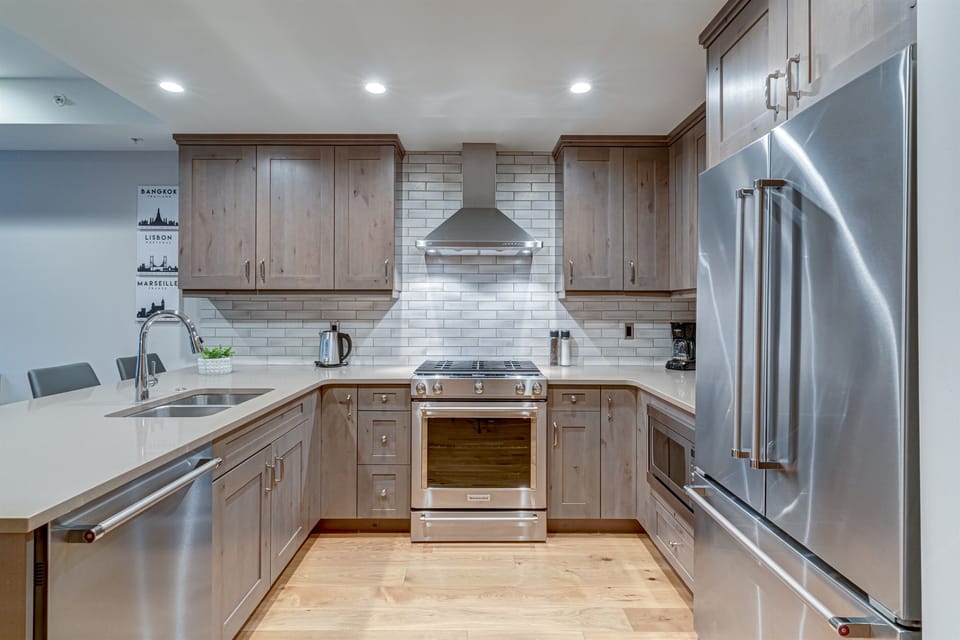 Modern Kitchen with Stainless appliances
