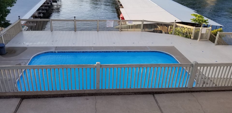 Another pool located on the lower level.