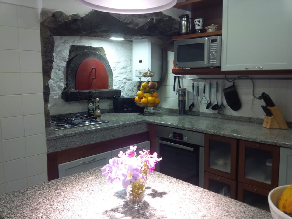 Kitchen with Traditional Bread Oven