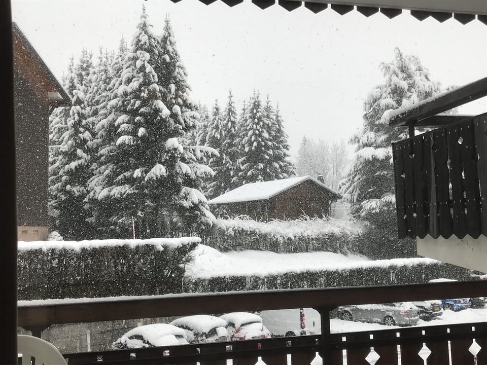 Winter view from apartment