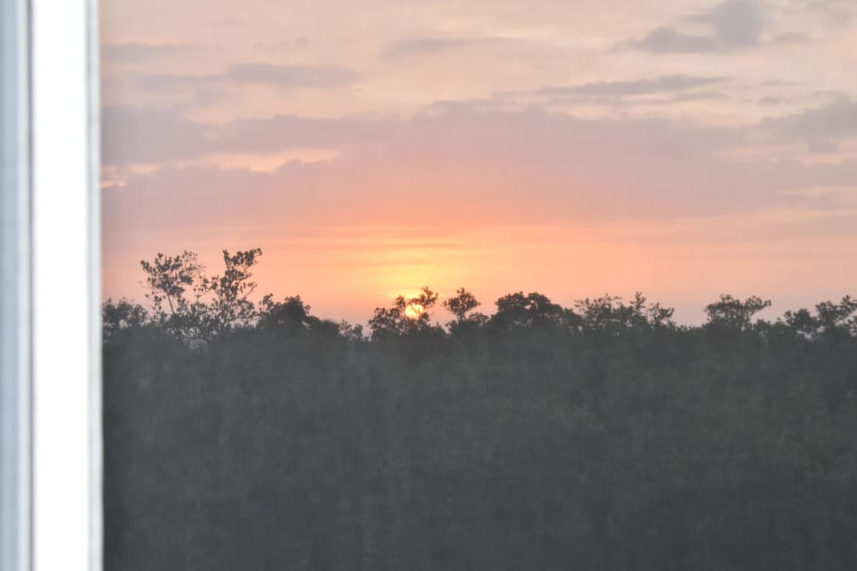 Sunset view from the balony
