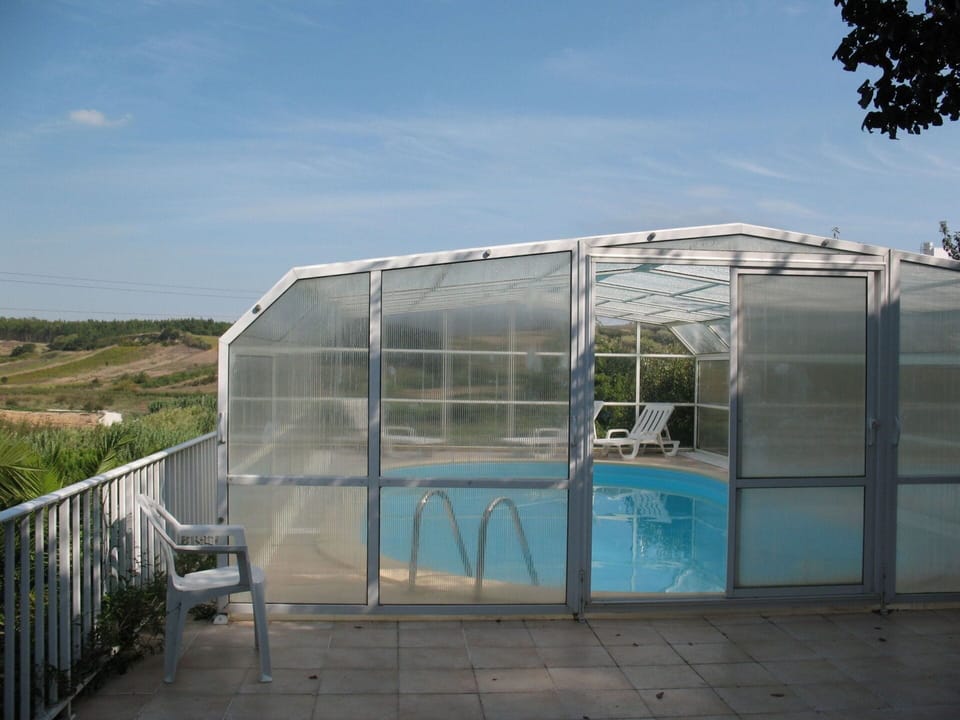 Swimming Pool, Composite Material, Shade, Outdoor Structure, Daylighting, Outdoor Furniture, Fence, Backyard, Mesh