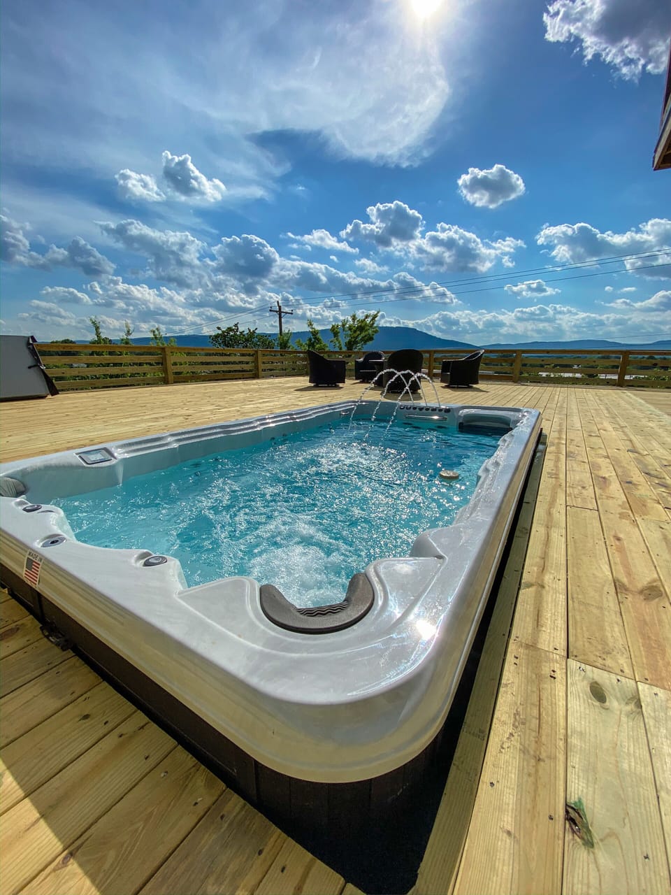 Fitness pool; temperature controlled -  doubles as a hot tub and swim spa