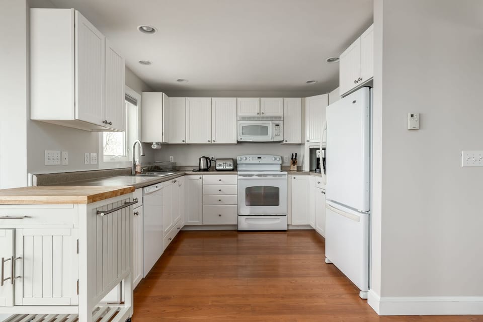 second floor kitchen with ocean views