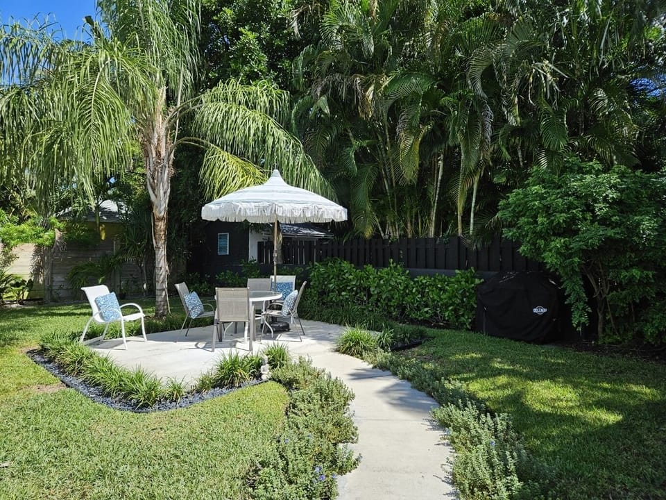 Sit and relax on the patio.