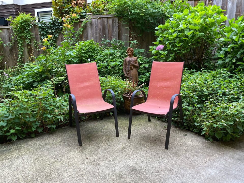 Garden patio seating