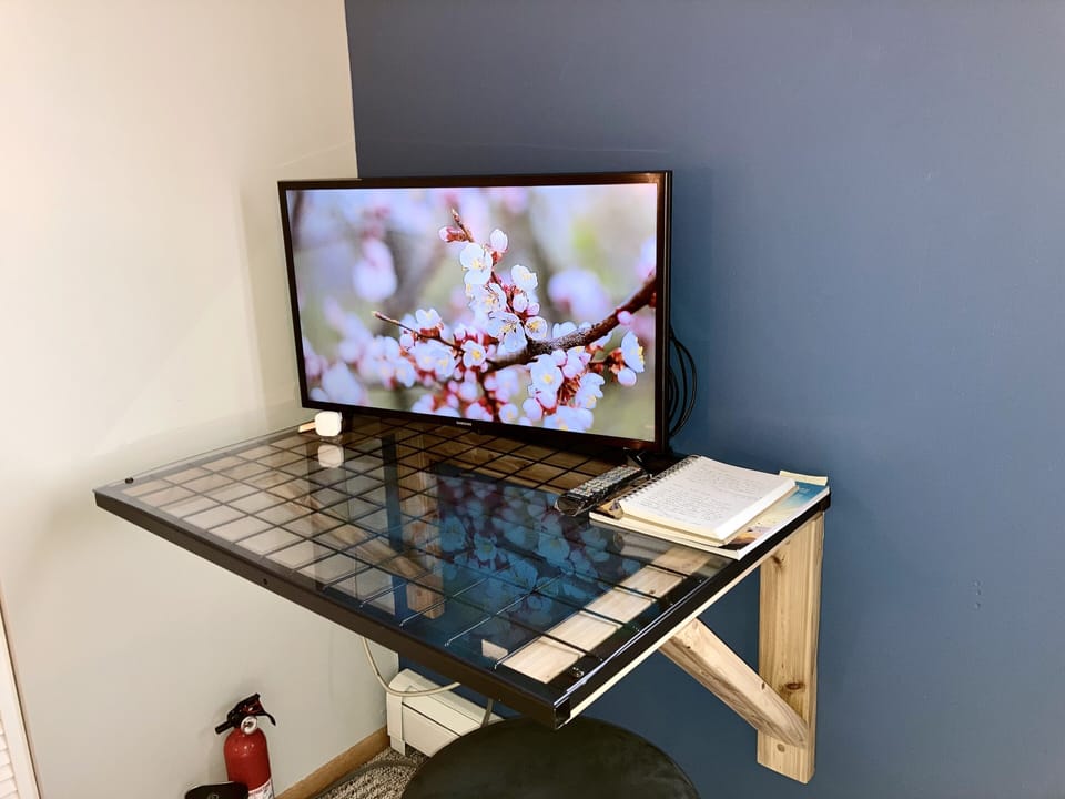 Bedroom 29” Smart TV (DVD player in closet). HDMI cord on TV. 