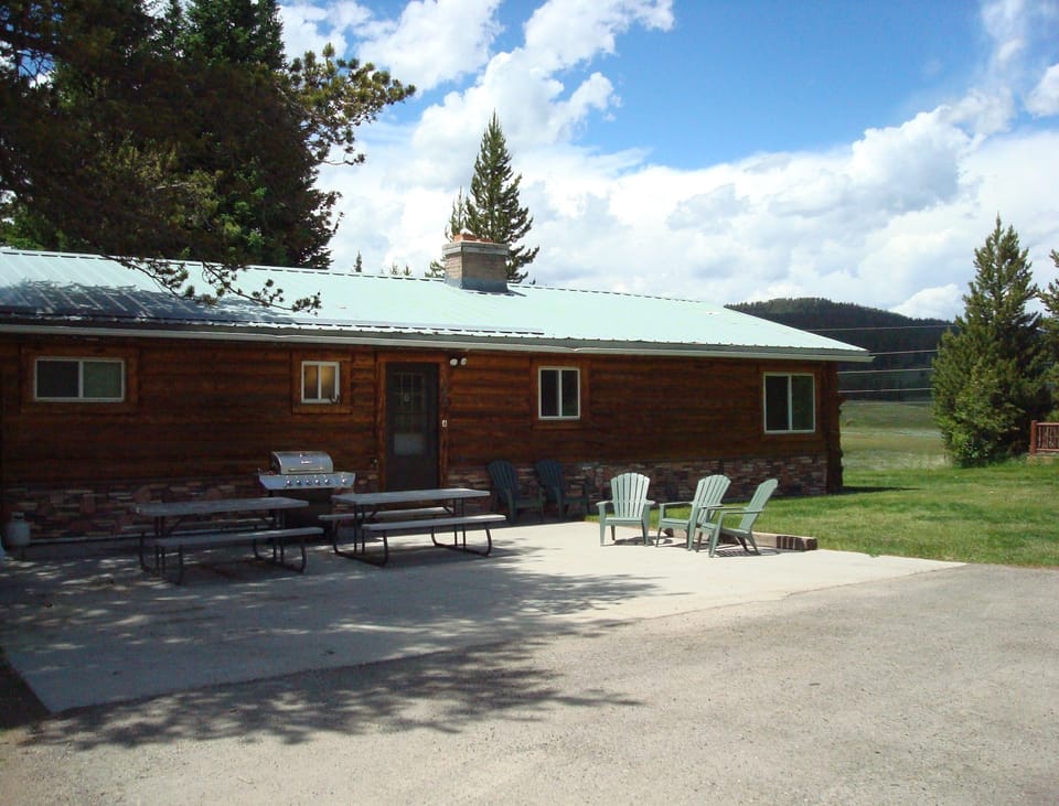 There's also an upper parking area by the patio and kitchen for easy off loading