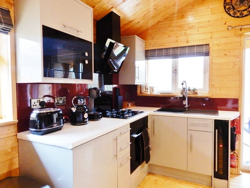 Kitchen area fully kitted out