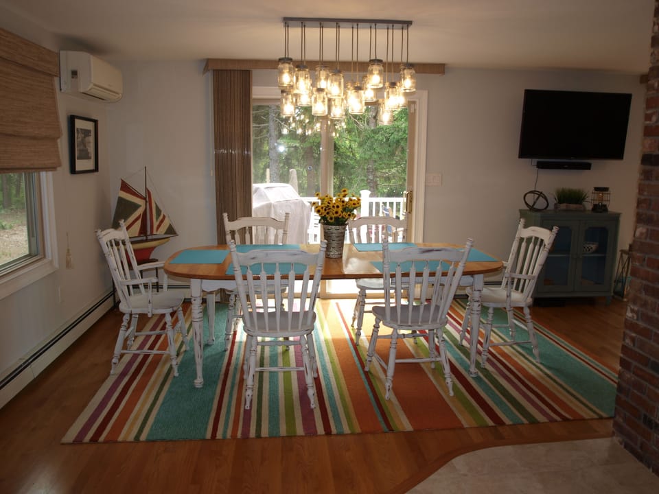 dining room sliders to deck
