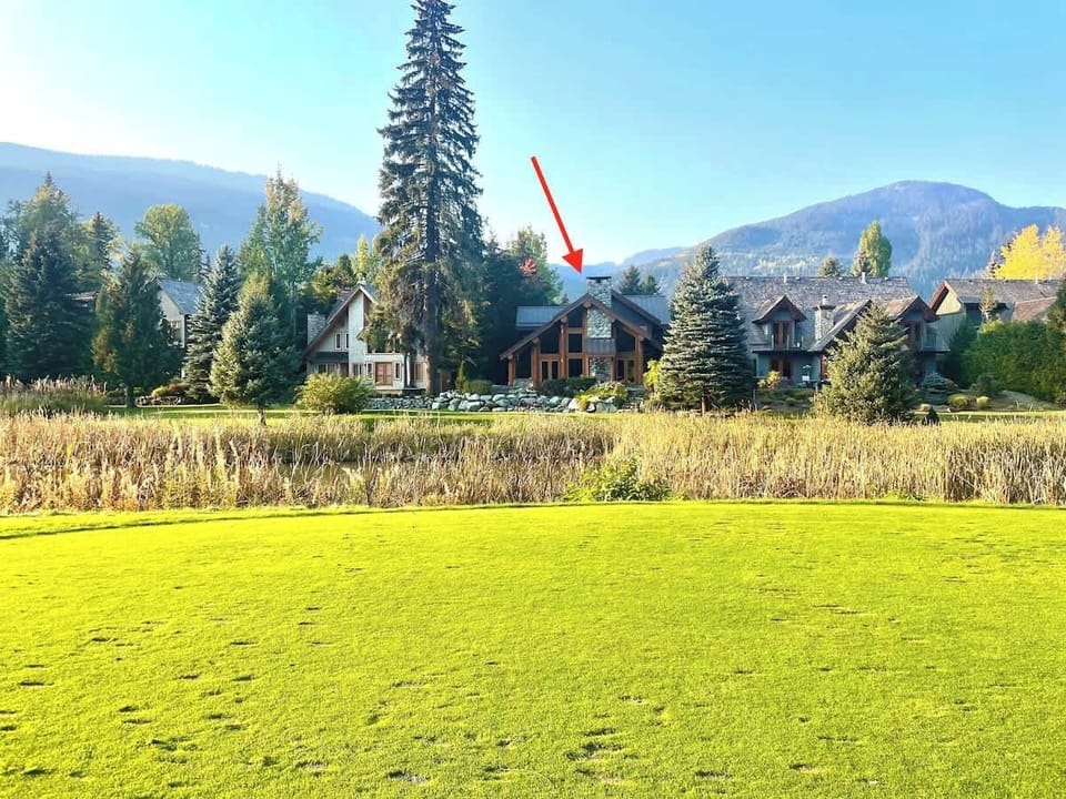 Looking at the property from the Golf Course