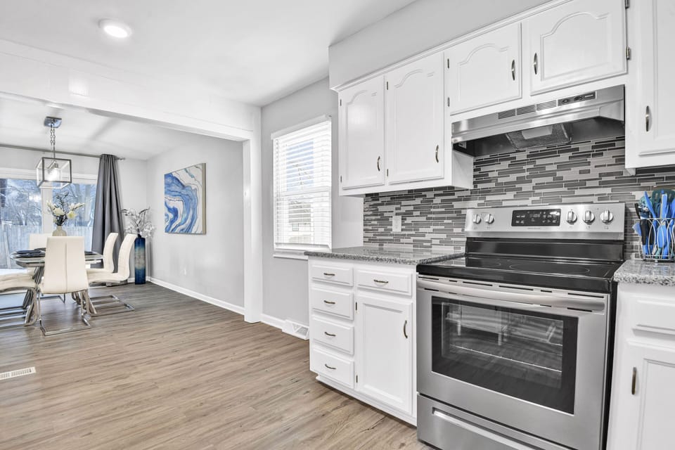 Glimpse into the open living space