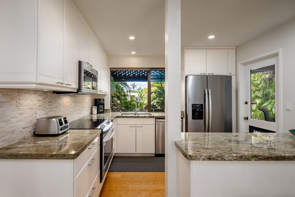 Enjoy the garden views from all rooms in the main living space.