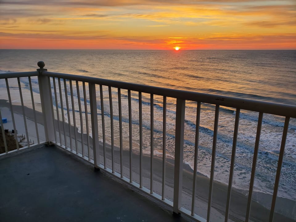 Living room and Master bedroom balcony sunrise