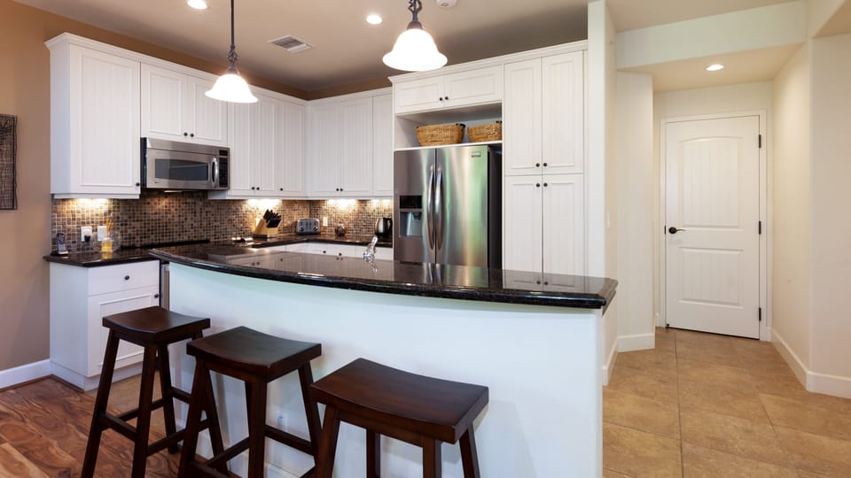Kitchen island with additional seating