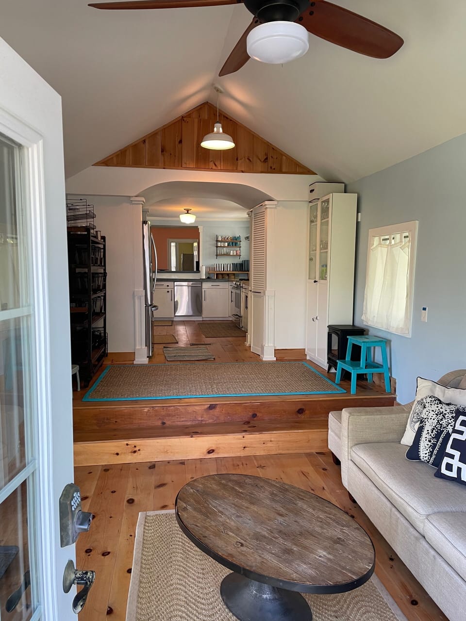 Second living-room looking toward the kitchen:
