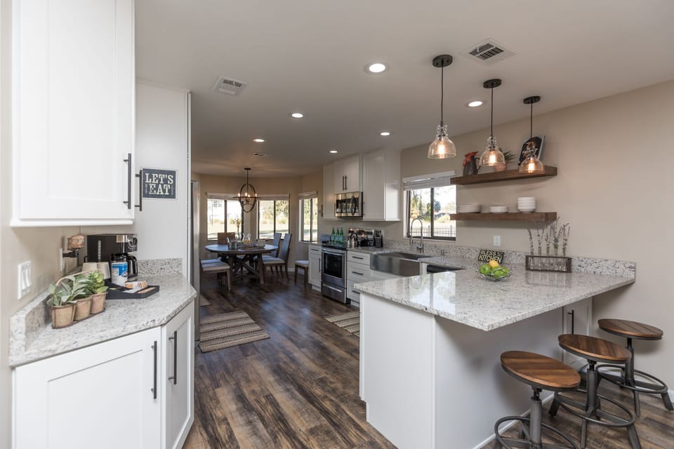 kitchen with breakfast bar