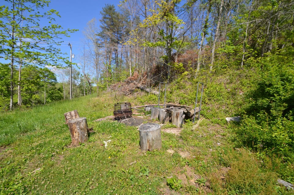 Firepit near the house.