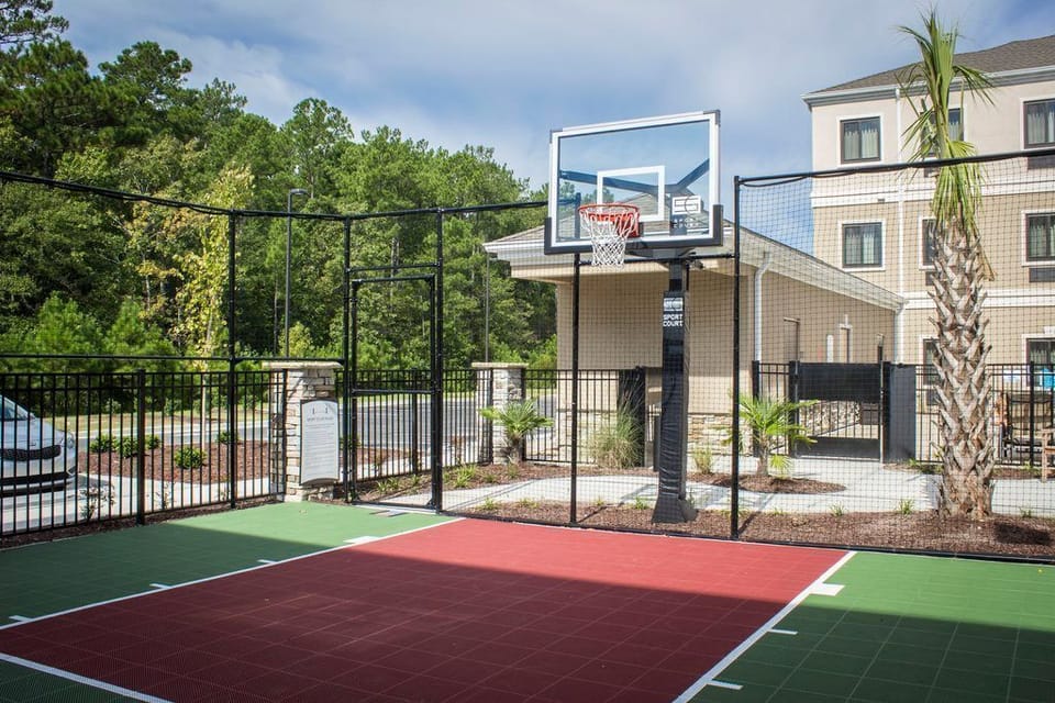 Shoot some hoops at our private basketball court, where fun and friendly competition await.
