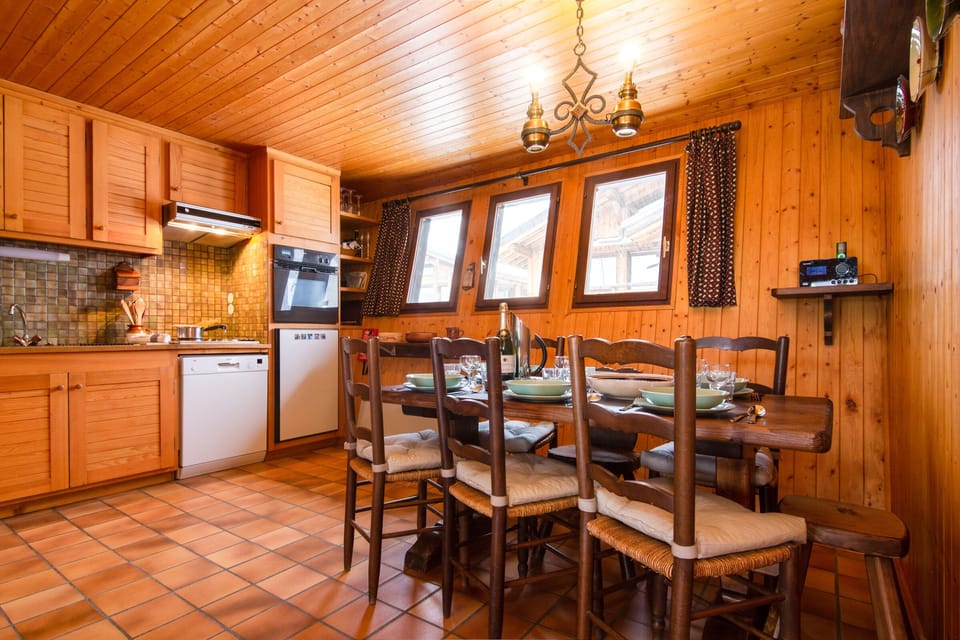 Kitchen and dining area