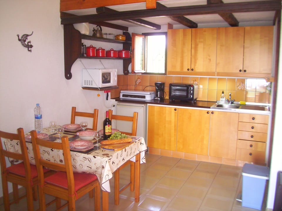 dining area and kitchen