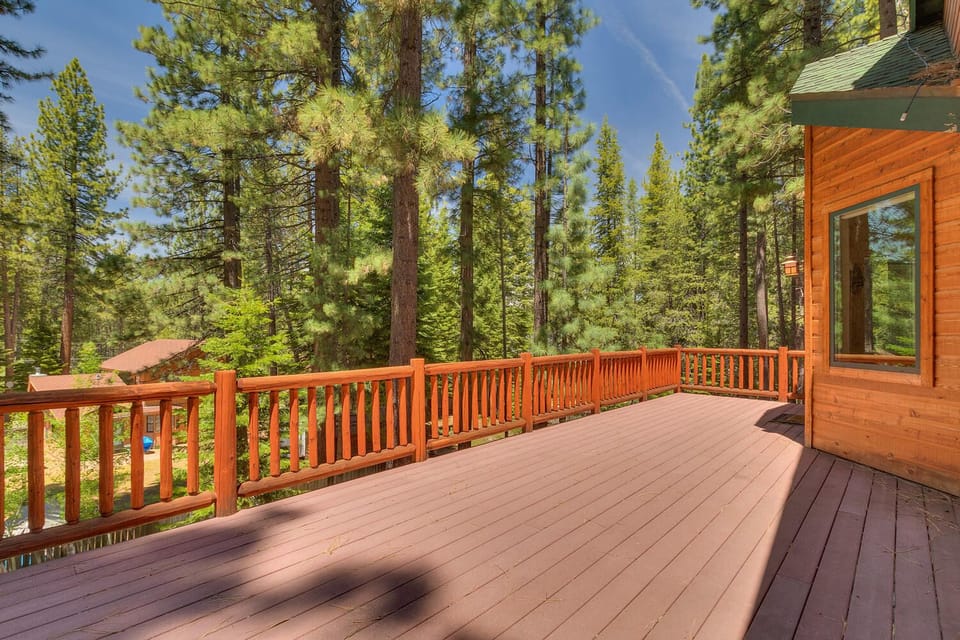 Expansive Deck w/ Forest Views