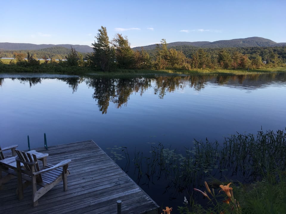 the dock on the river
