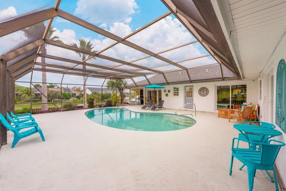 enclosed pool