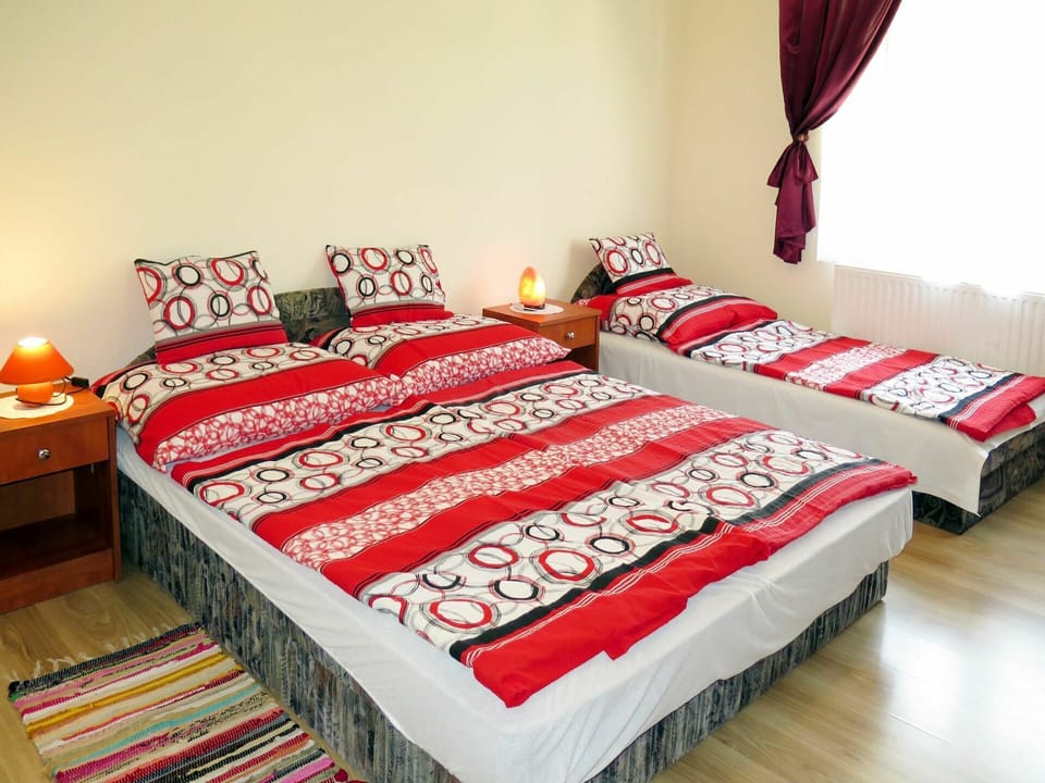 Bedroom, Bed, Bed Sheet, Furniture, Room, Property, Bed Frame, Bedding, Red, Interior Design