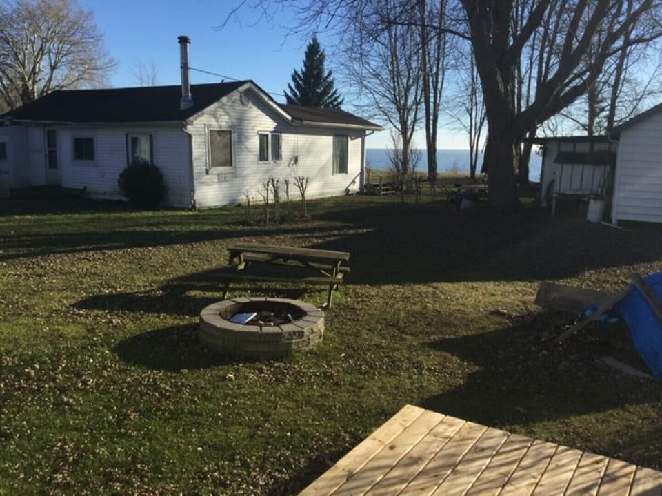 Looking out toward Lake