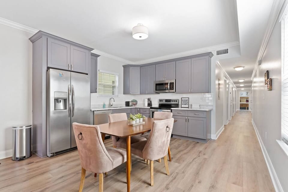 Large kitchen fit with dining room table for your family or group