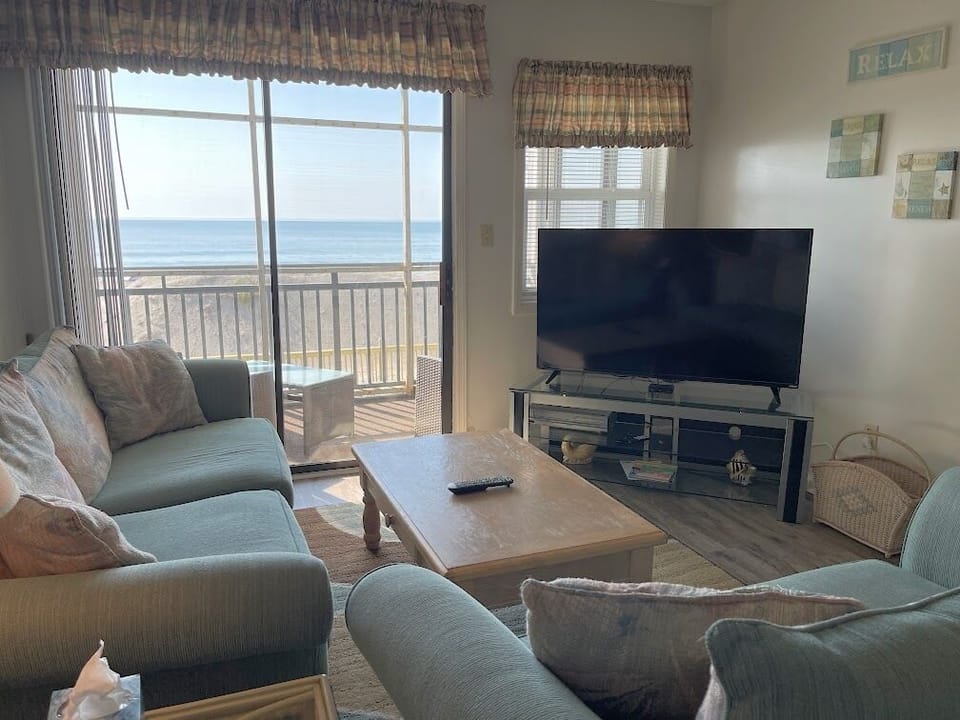 Watch TV or watch the waves