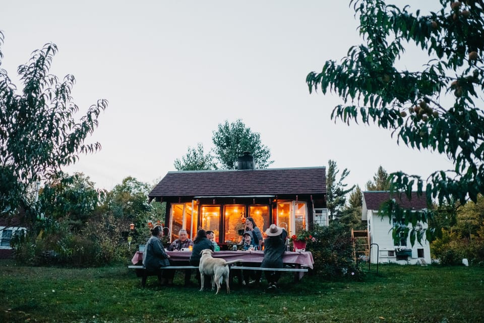 Wood fired pizza offered most nights up at the main property 