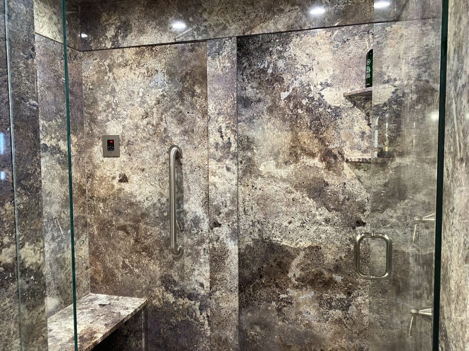 Upstairs Steam Shower