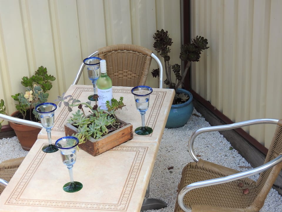 Private north facing courtyard