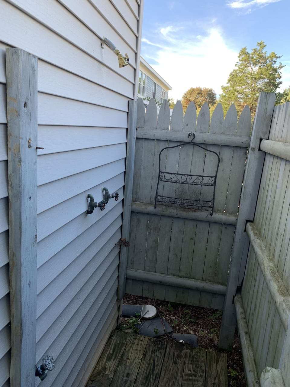 Outside shower