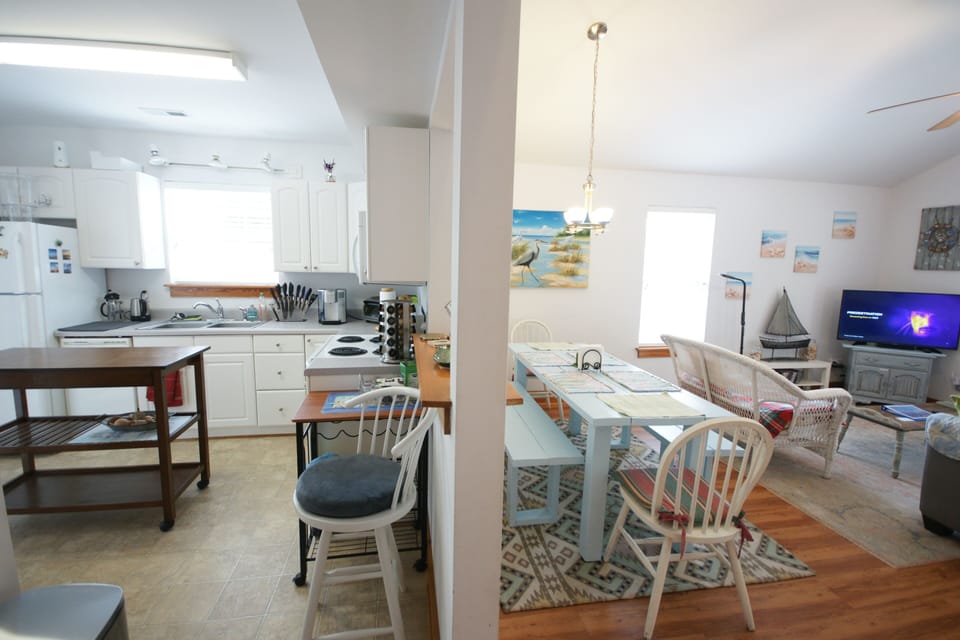 Kitchen and dining area