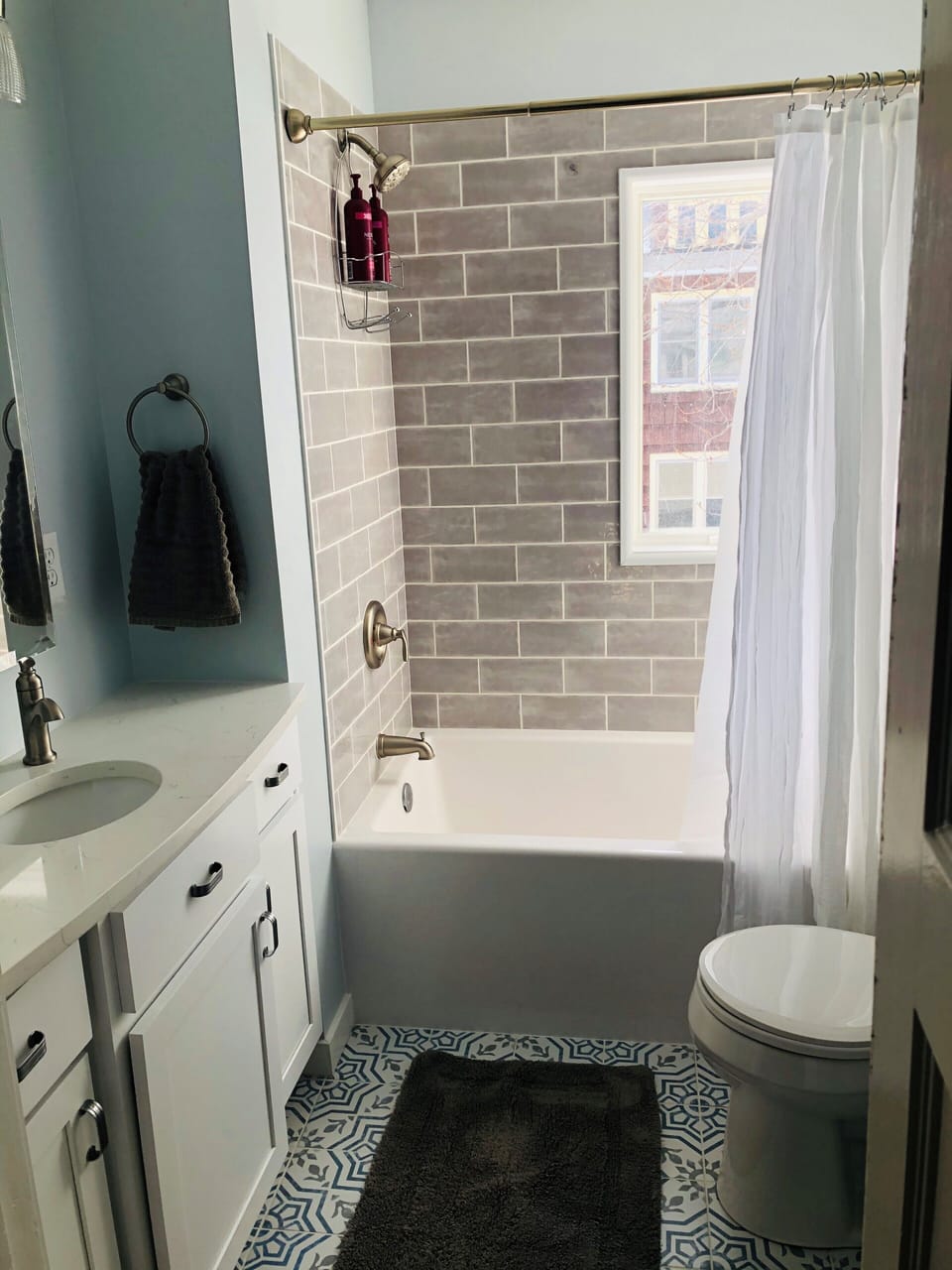 New full bath upstairs