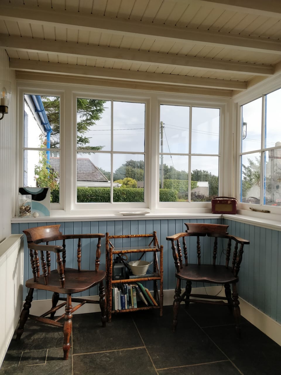 Captain's chairs perfect for a coffee and a long read of a good book
