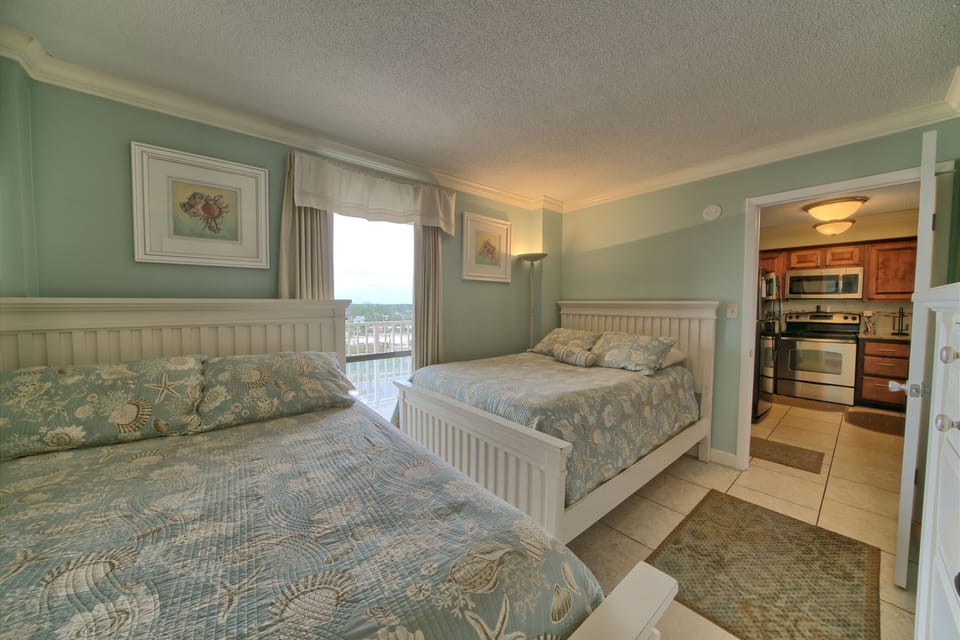 Second Bedroom with 2 double beds.
