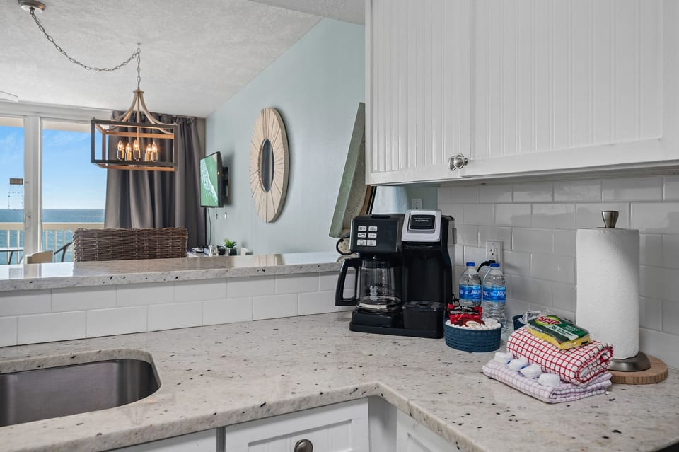 Coffee maker and startup supplies