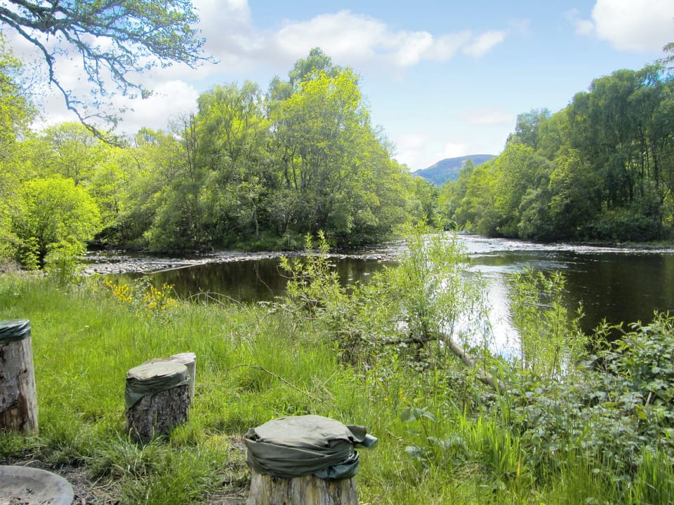 Garden and grounds | Loch Ness, Isle Of Skye, The Cairngorms - Riverside Chalets, Contin, near Strathpeffer